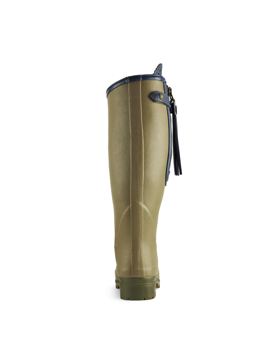 L'Alliance Wellington - Women's Welly Boots - Vert Vierzon Rubber, Regular Calf