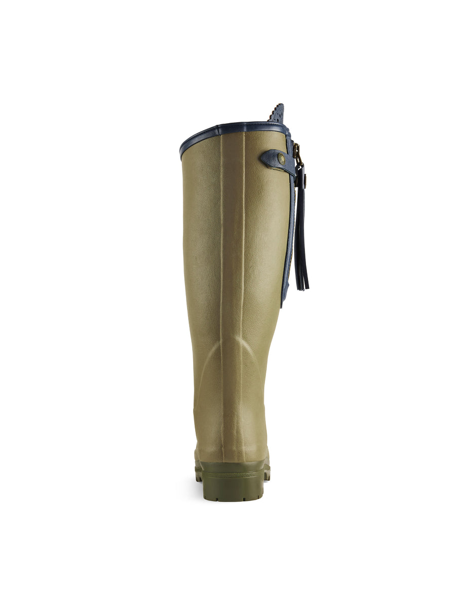 L'Alliance Wellington - Women's Welly Boots - Vert Vierzon Rubber, Sporting Calf