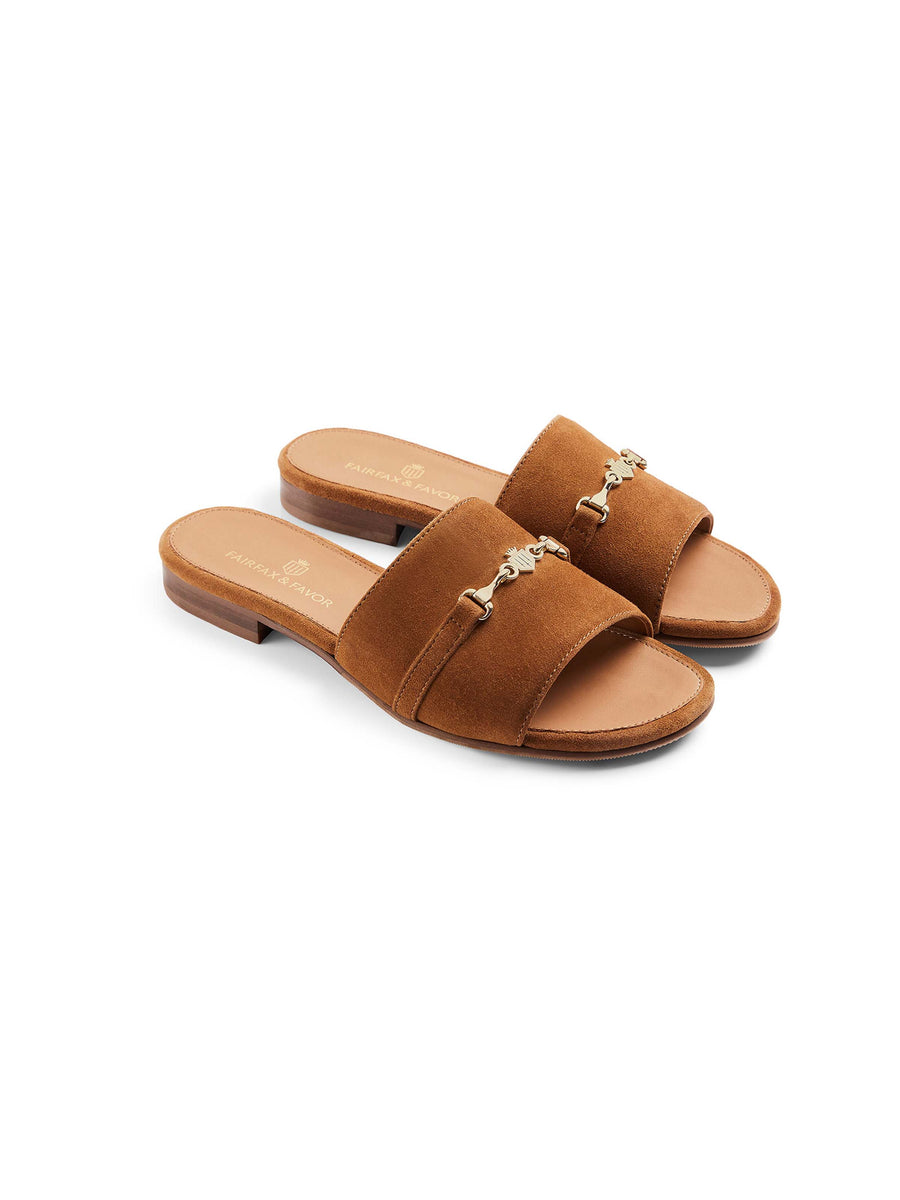 The Heacham - Women's Sandals - Tan Suede