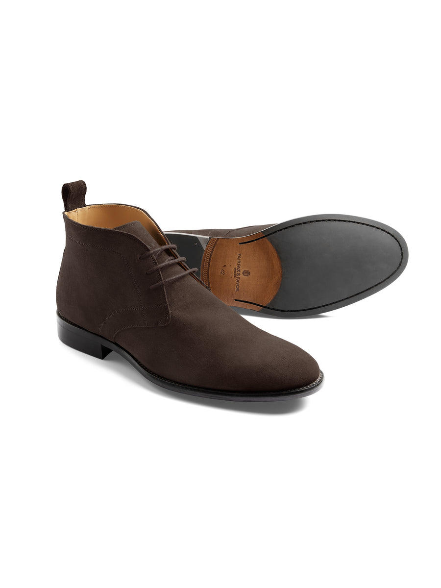 The Helmsley - Men's Desert Boots - Chocolate Suede
