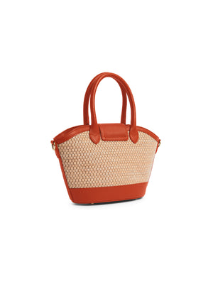 The Mini Windsor Basket Bag - Sunset Orange