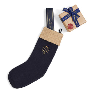 The Signature Knitted Christmas Stocking - Navy