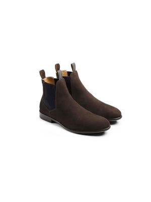 The Chelsea - Men's Ankle Boot - Chocolate Suede