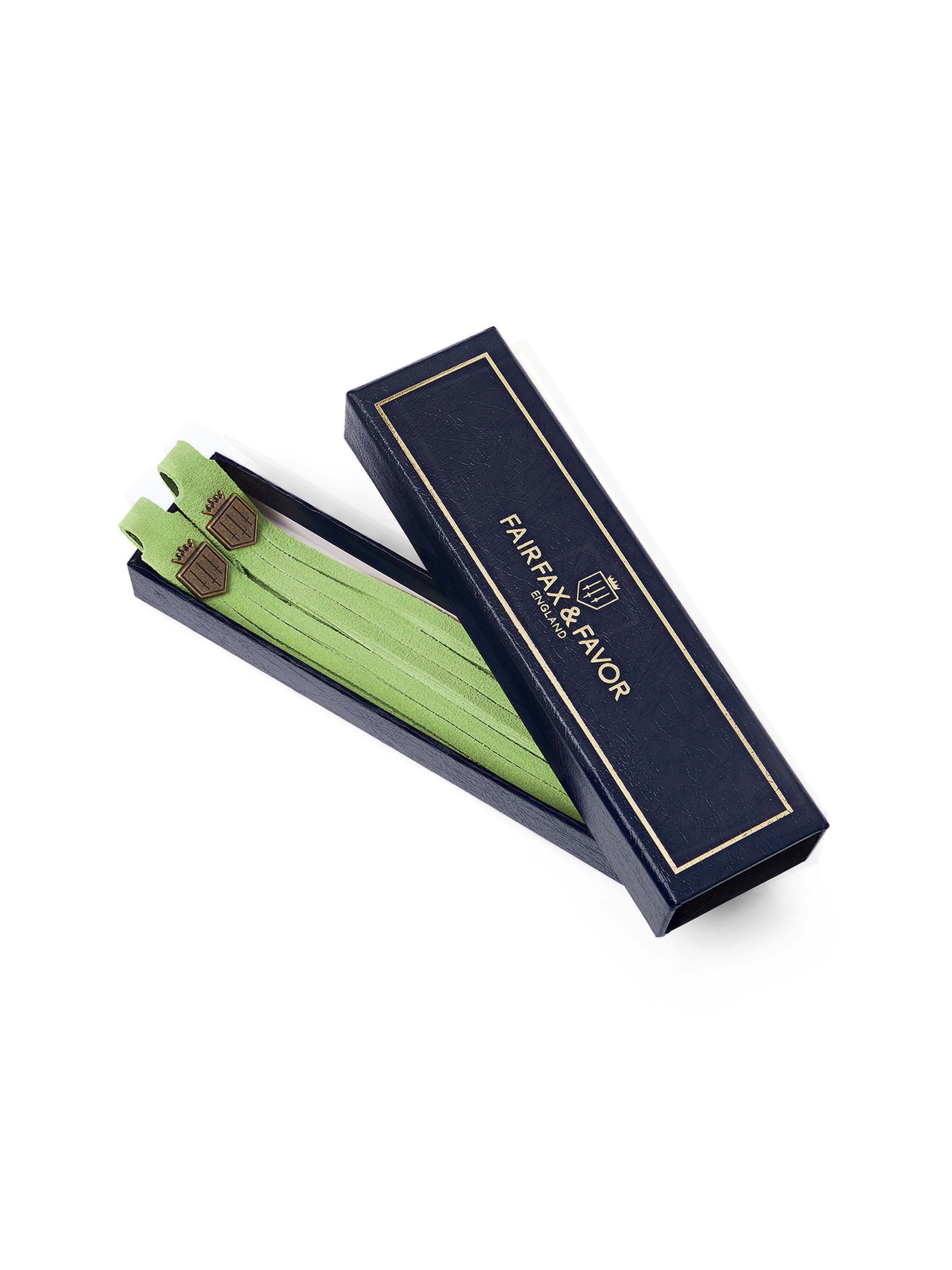 Suede Boot Tassels Lime Green
