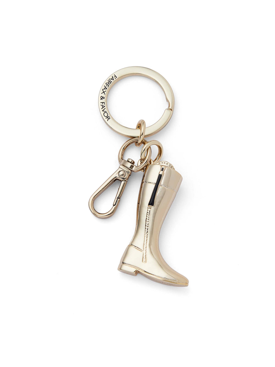 Key Ring - Regina Boots - Gold Key Ring
