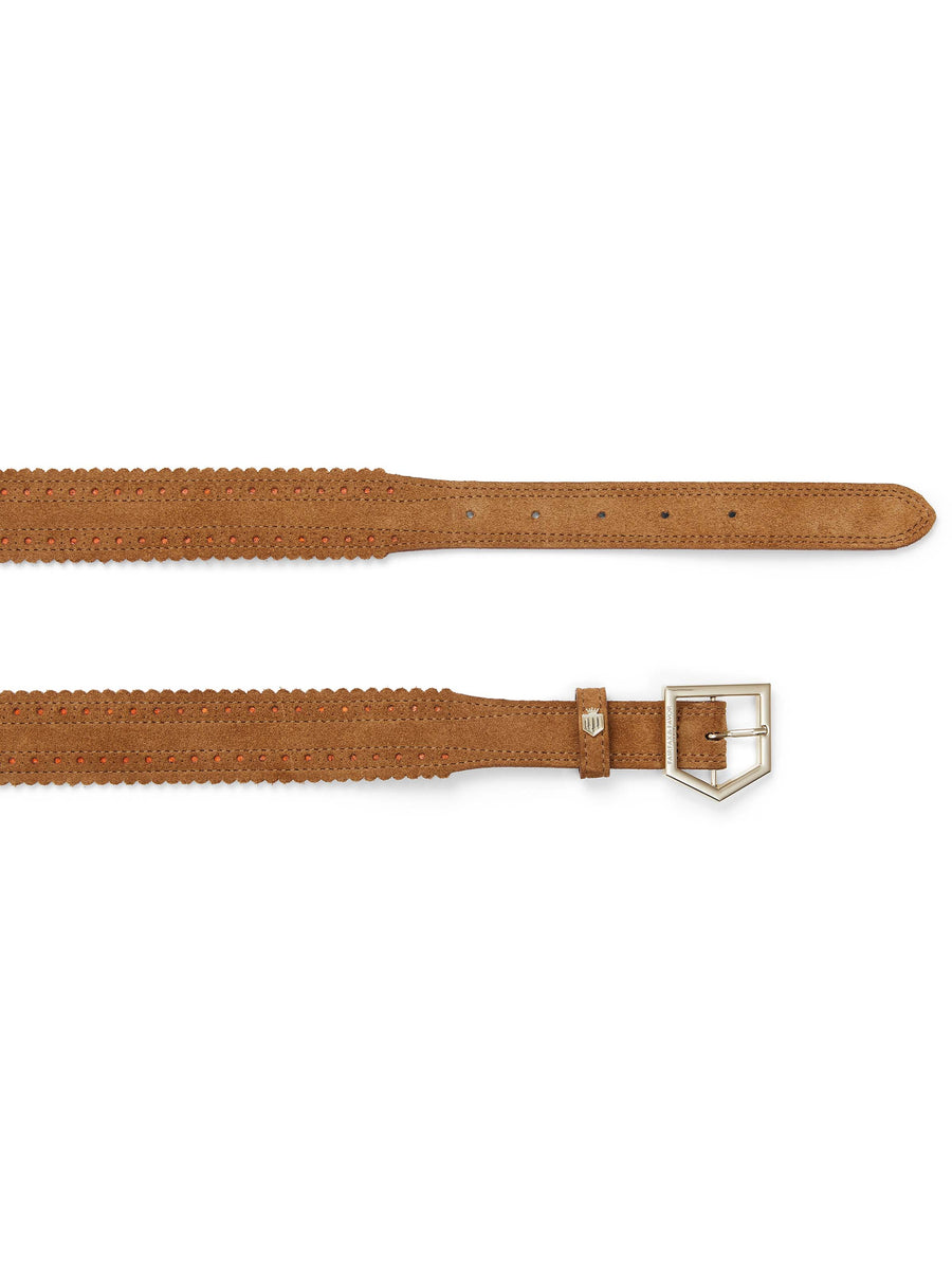 The Regina Belt - Women's Belt - Tan Suede
