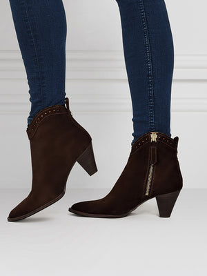 The Regina Ankle Boot - Chocolate