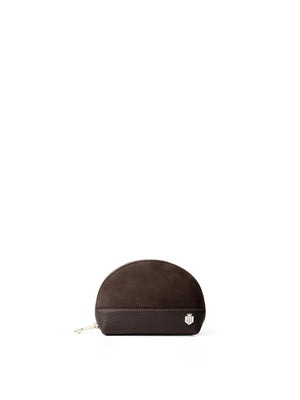The Chiltern - Women's Coin Purse - Chocolate Suede