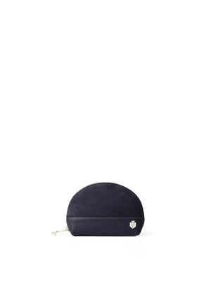 The Chiltern - Women's Coin Purse - Navy Suede