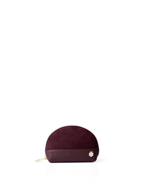 The Chiltern - Women's Coin Purse - Plum Suede