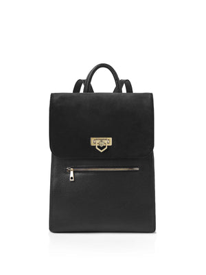 The Loxley - Women's Backpack - Black Suede