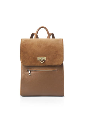The Loxley - Women's Backpack - Tan Suede