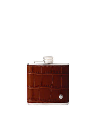 The Westminster - Hip Flask - Conker Brown