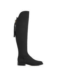 The Flat Amira - Black Suede