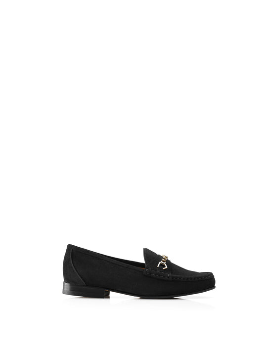 Apsley Women's Loafers Black Suede Fairfax Favor - Main Image