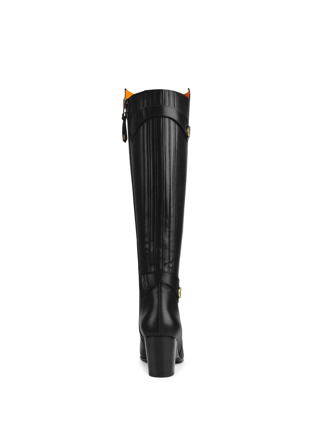Upton - Black Leather - Tall Boots