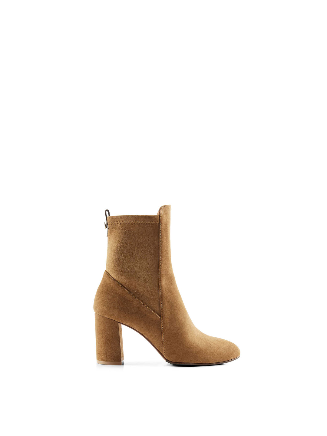 Heeled Belgravia Ankle - Tan Suede - Ankle Boots