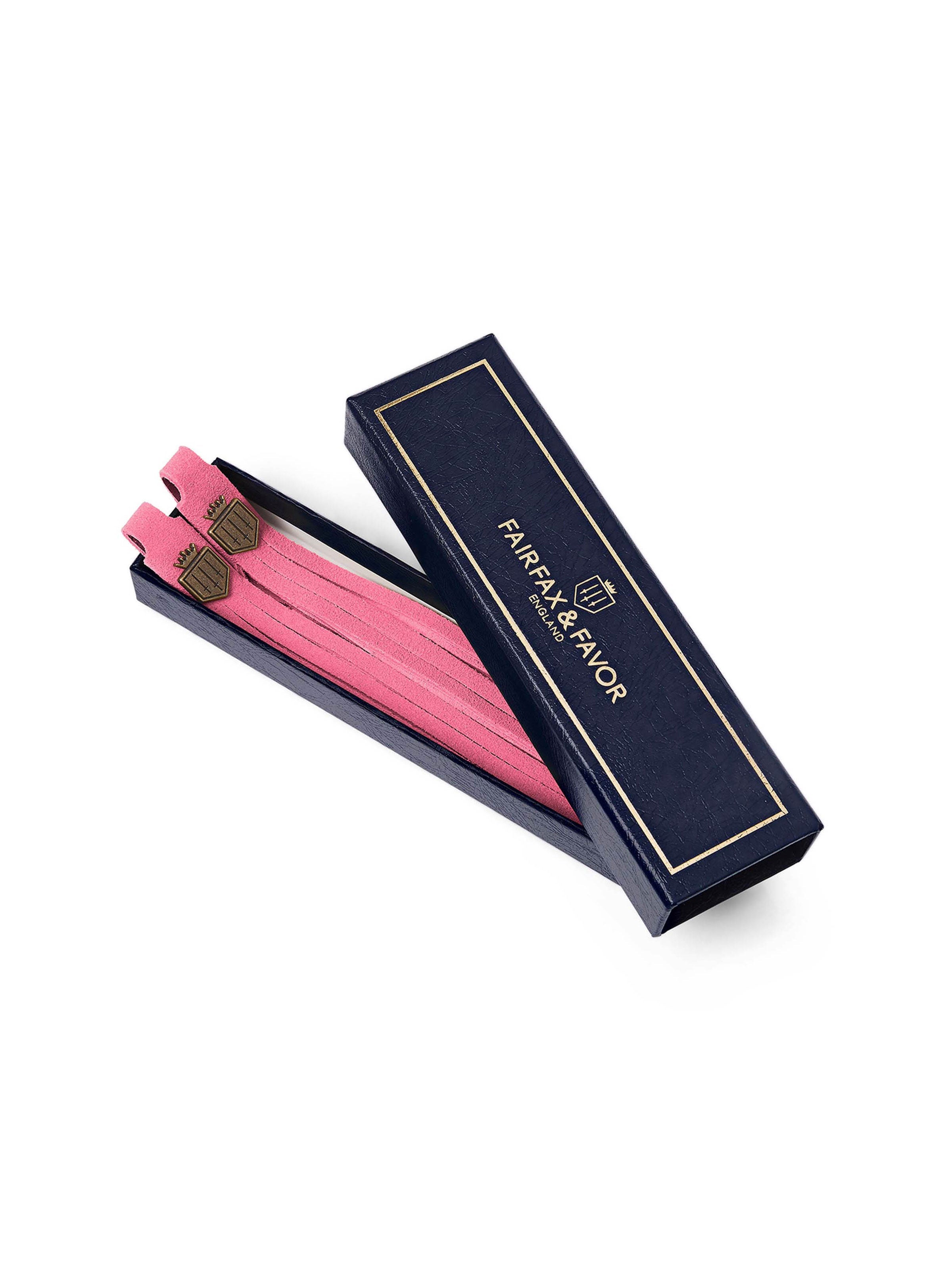 Suede Boot Tassels Bubblegum