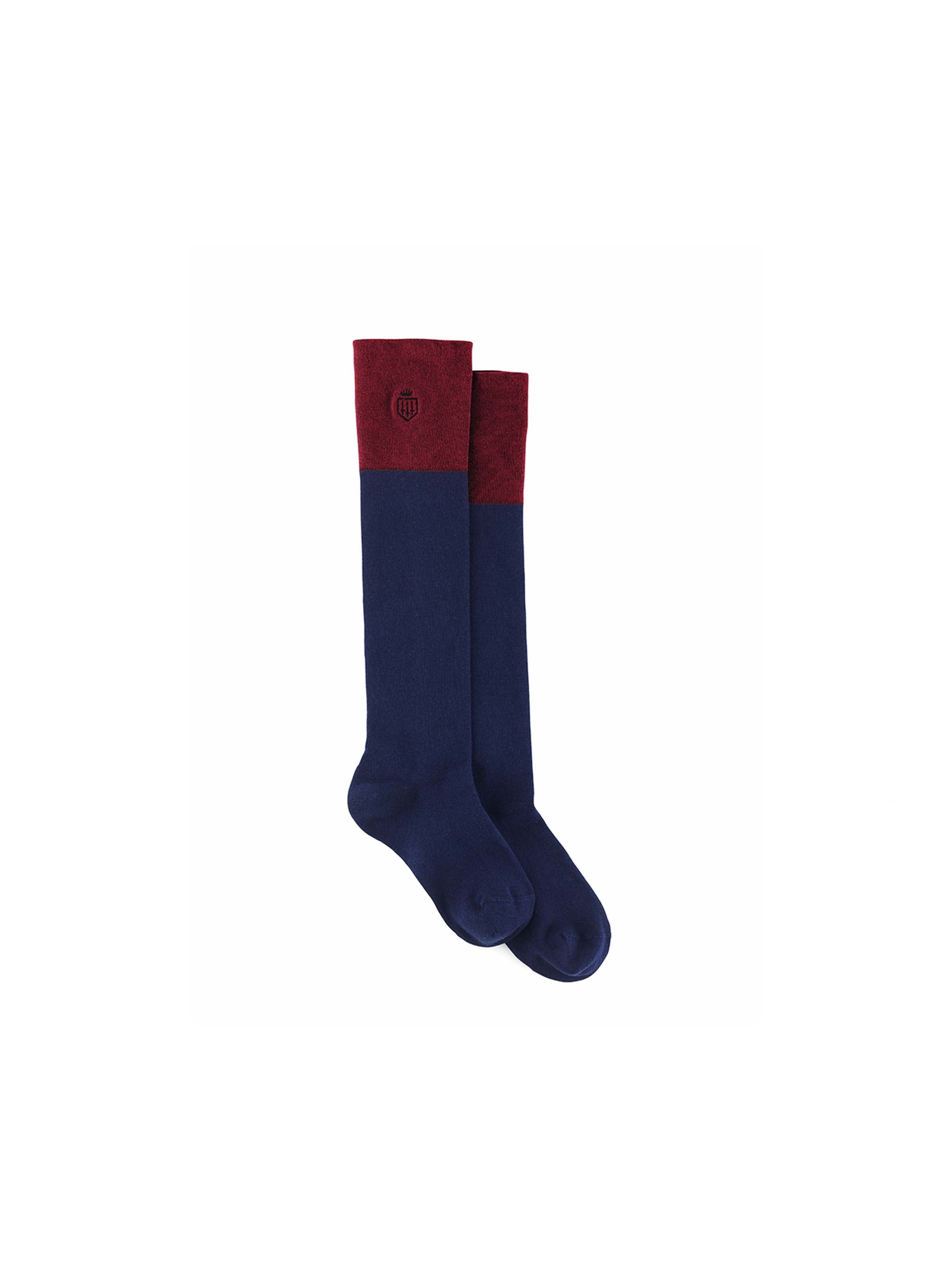 Signature Knee High Socks & Burgundy