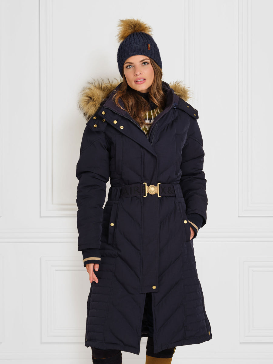 The Charlotte Longline Coat - Navy
