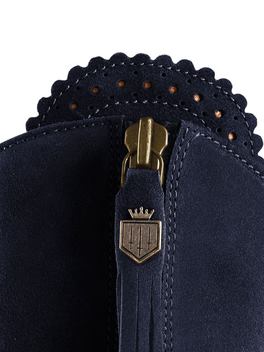 The Regina (Navy Blue) Regular Fit - Suede Boot