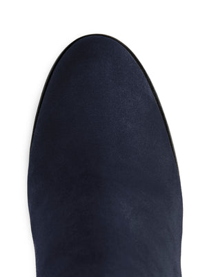 The High Heeled Regina (Navy Blue) - Suede Boot
