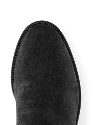 The Heeled Regina (Black) Regular Fit - Suede Boot