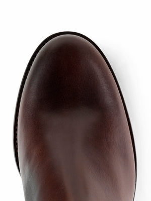 The Heeled Regina (Mahogany) Regular Fit - Leather Boot