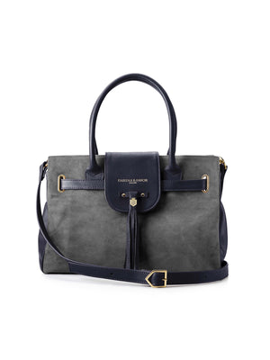 The Windsor Handbag - Limited Edition Grey & Navy