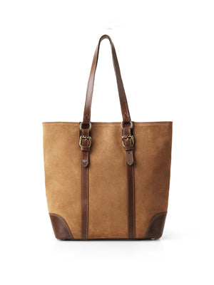 The Gatcombe - Women's Tote - Tan Suede