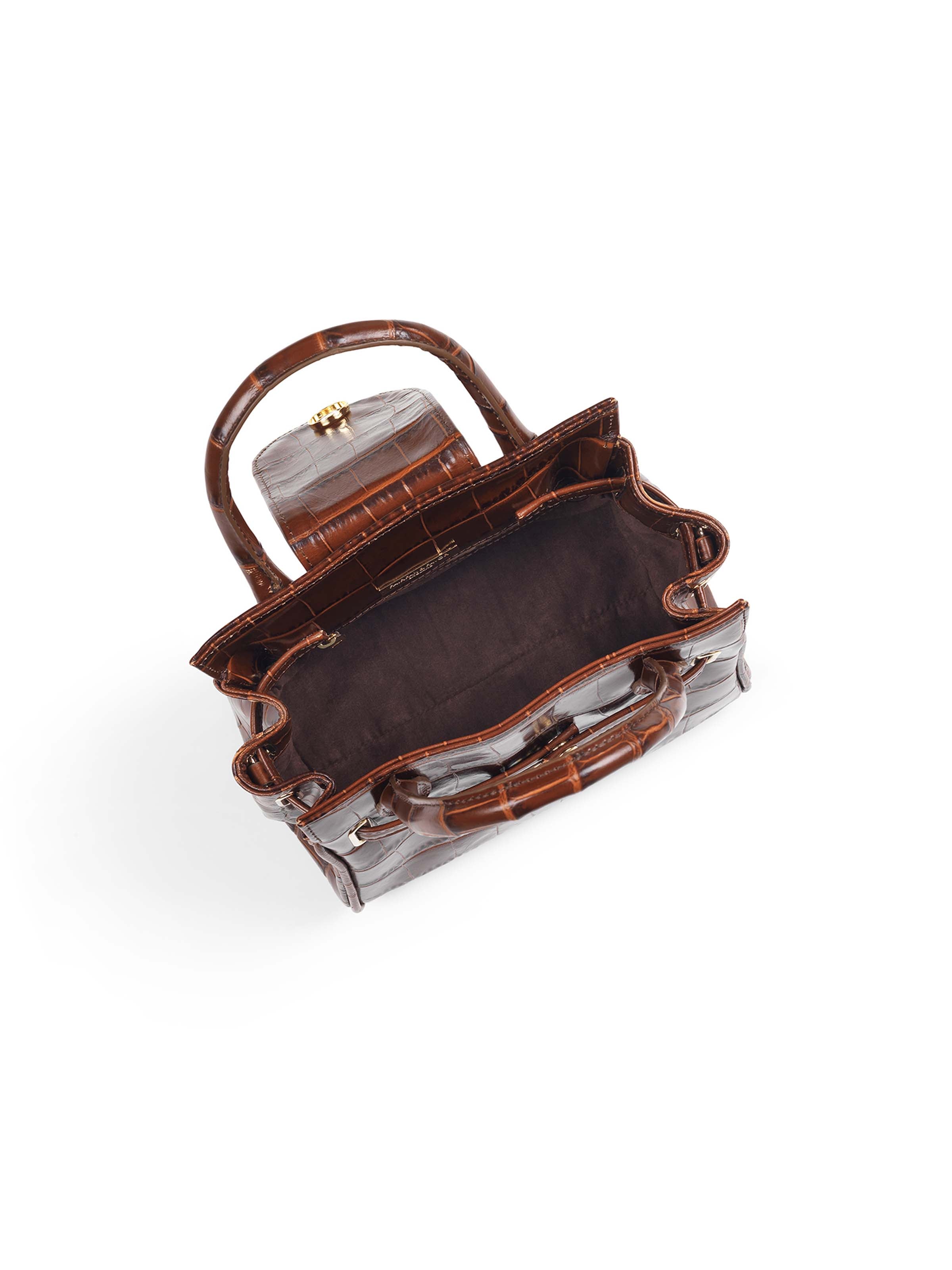 Mini Windsor - Women's Handbag - Conker Leather | Fairfax & Favor