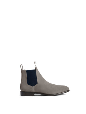 The Chelsea - Men's Ankle Boot - Grey Suede