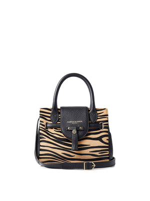 Limited Edition | The Mini Windsor Handbag - Tan Zebra Haircalf