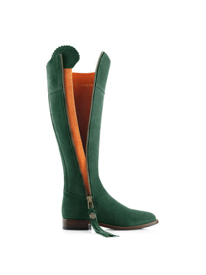 The Regina (Emerald Green) Narrow Fit - Suede Boot