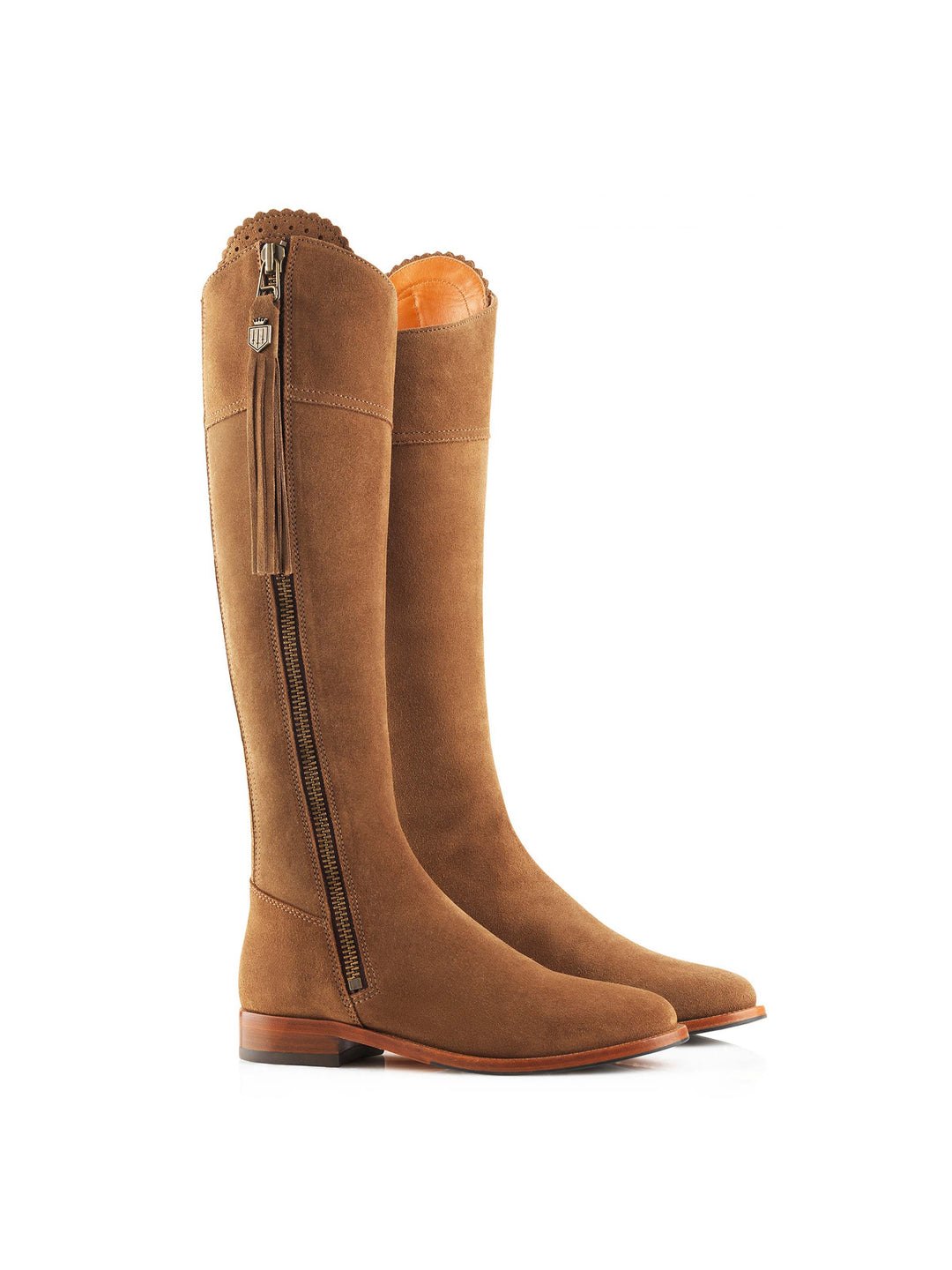 Regina (Narrow Fit) - Tan Suede - Tall Boots
