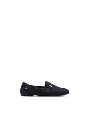 The Newmarket - Women's Loafer - Navy Blue Suede