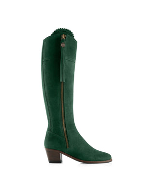 The Heeled Regina (Emerald Green) Sporting Fit - Suede Boot