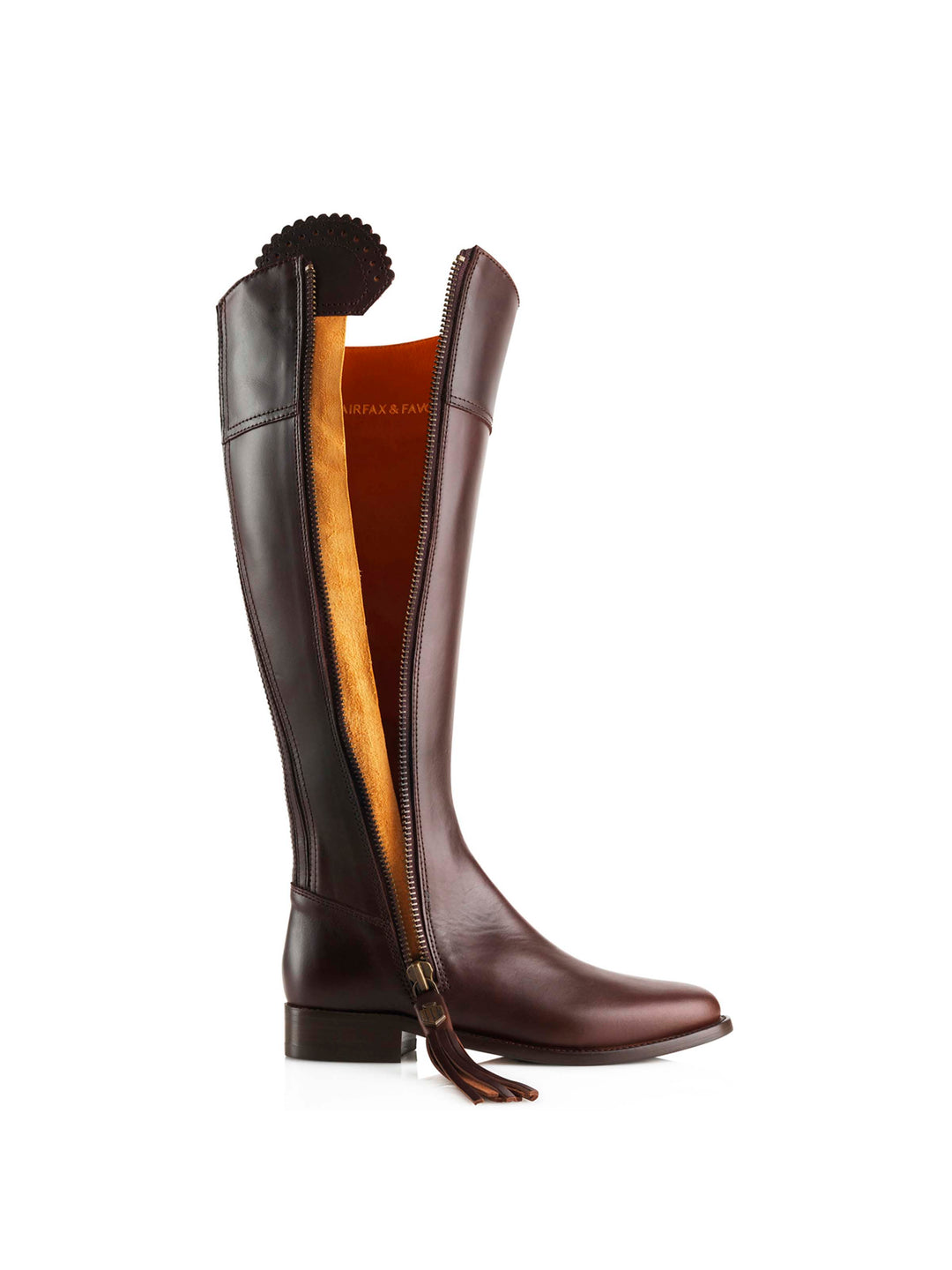 Regina (Regular Fit) - Mahogany Leather - Tall Boots