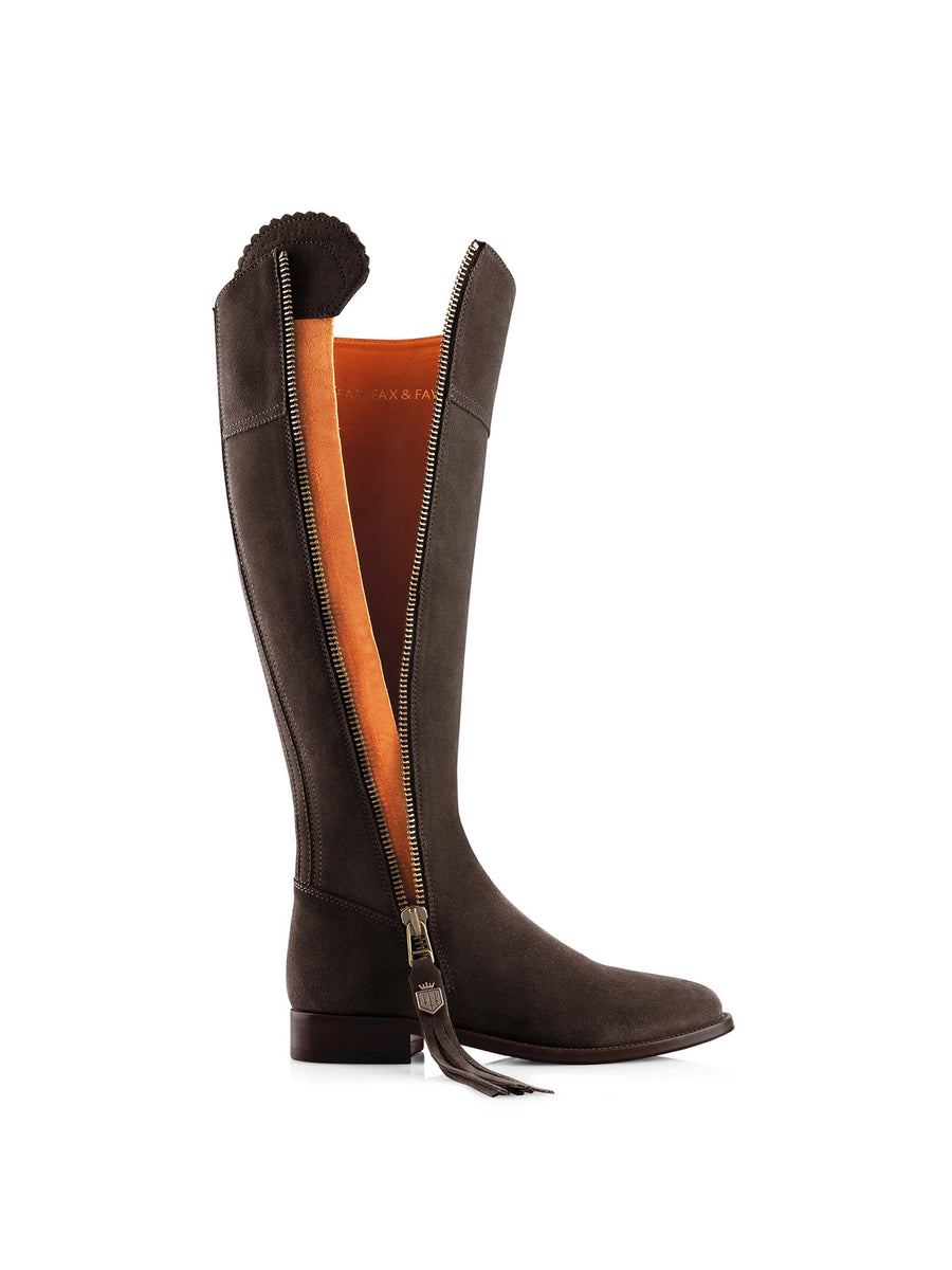 The Regina (Chocolate) Regular Fit - Suede Boot