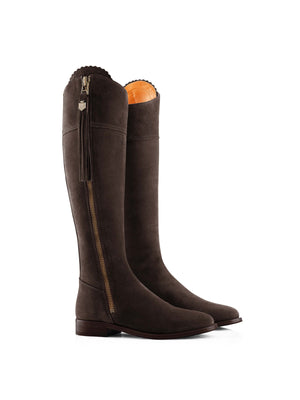 The Regina - Women's Knee-High Boot - Chocolate | Fairfax & Favor