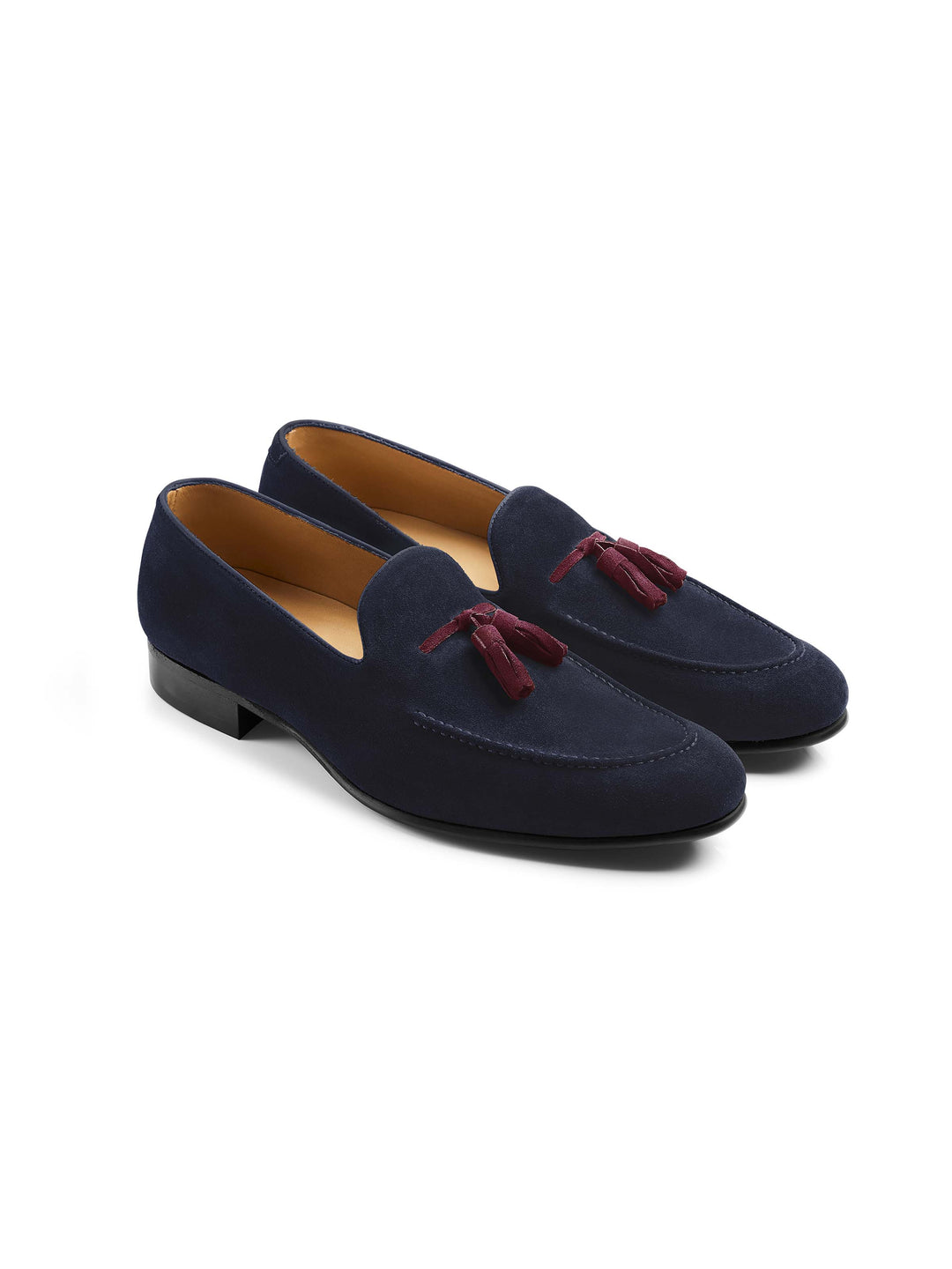 Bedingfeld - Navy & Burgundy Suede - Shoes