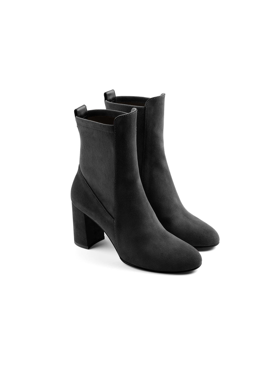 The Belgravia - Women's Ankle Boots - Black Suede