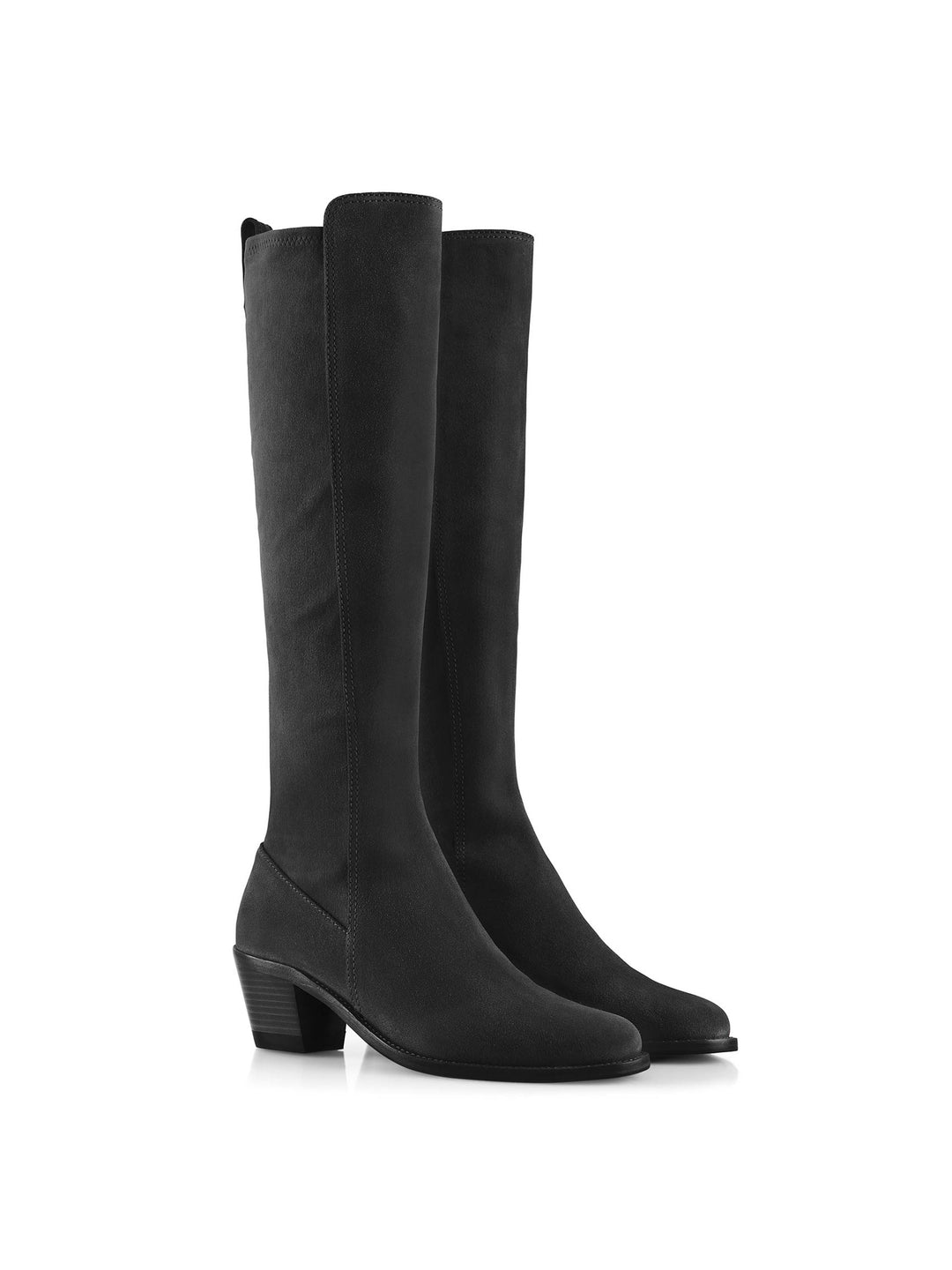 Heeled Belgravia - Black Suede - Tall Boots