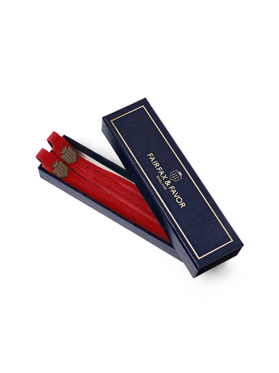 Boot Tassels - Suede Boot Tassels - Red