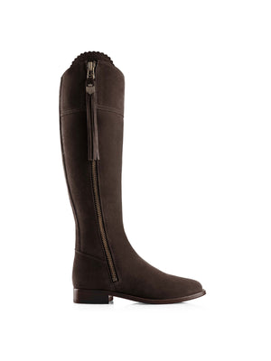 The Regina - Women's Knee-High Boot - Chocolate | Fairfax & Favor