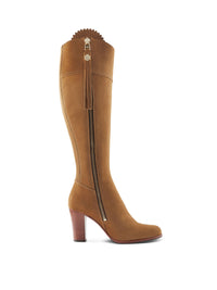 The High Heeled Regina (Sporting Fit) - Tan Suede