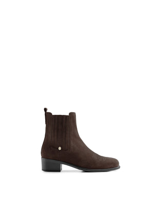 The Rockingham - Women's Ankle Boot - Chocolate Suede