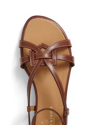 Rome - Women's Sandal - Tan Leather | Fairfax & Favor