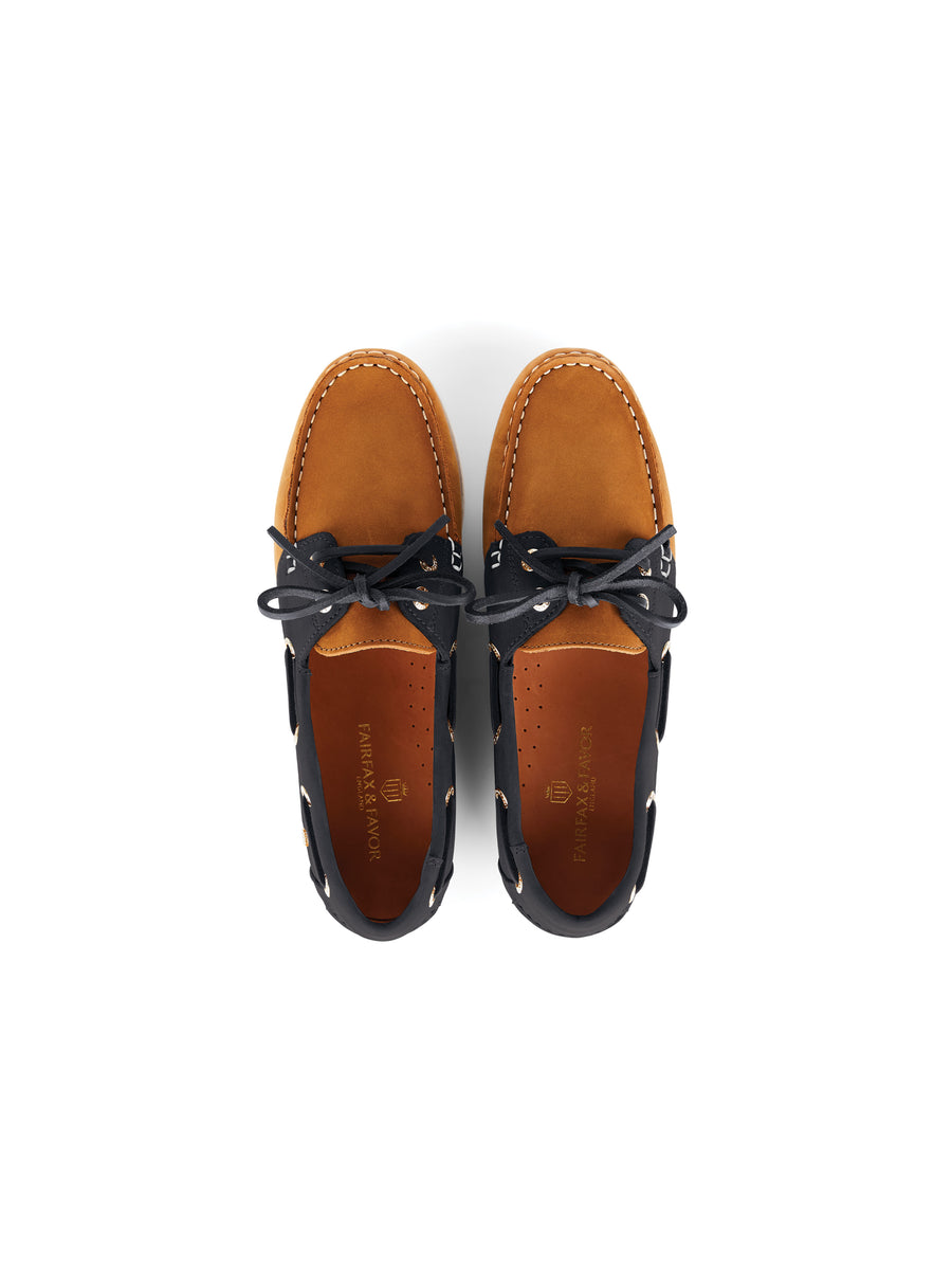 The Salcombe - Tan &amp; Navy