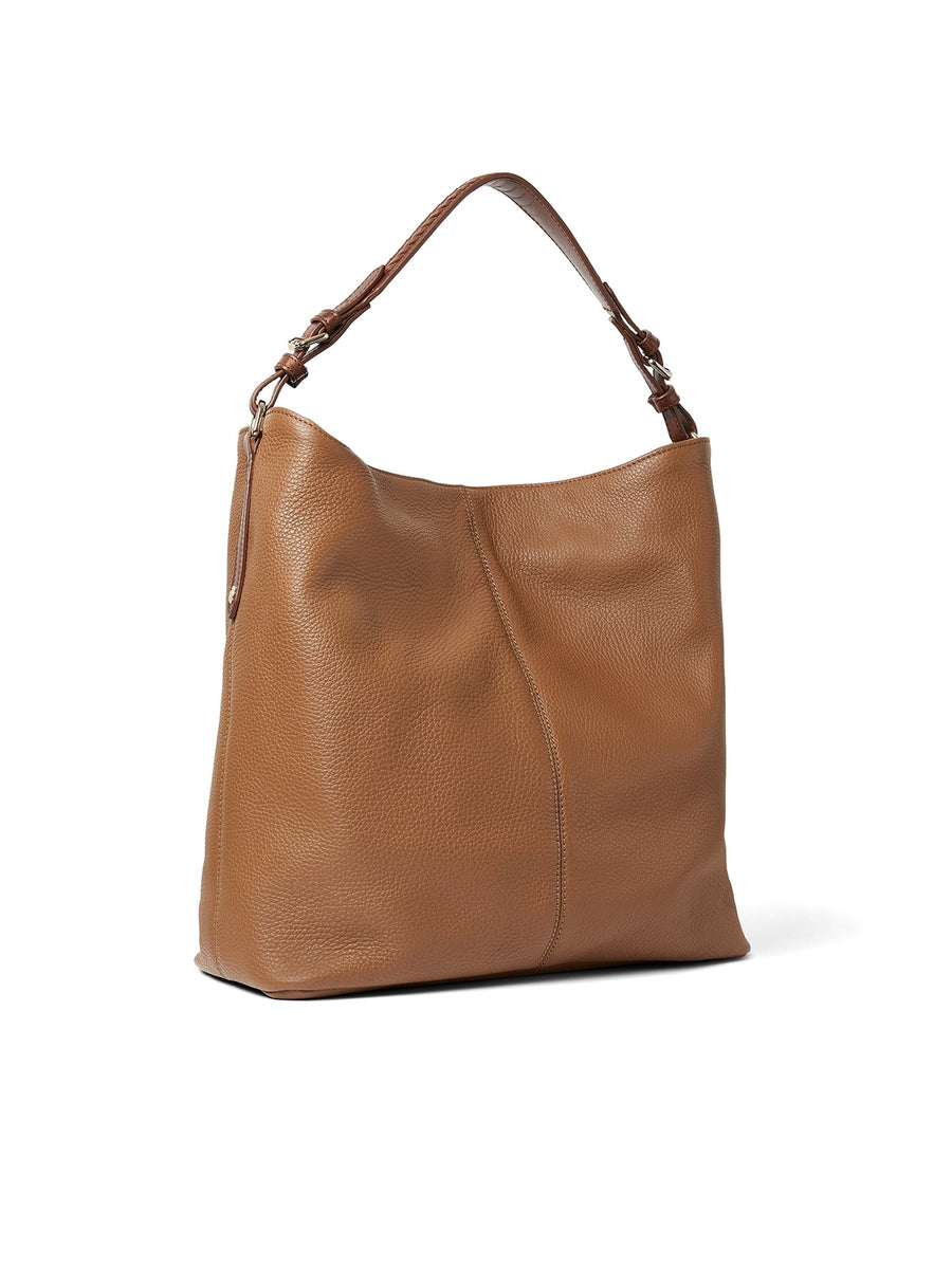 The Tetbury - Women's Handbag - Pebbled Tan Leather